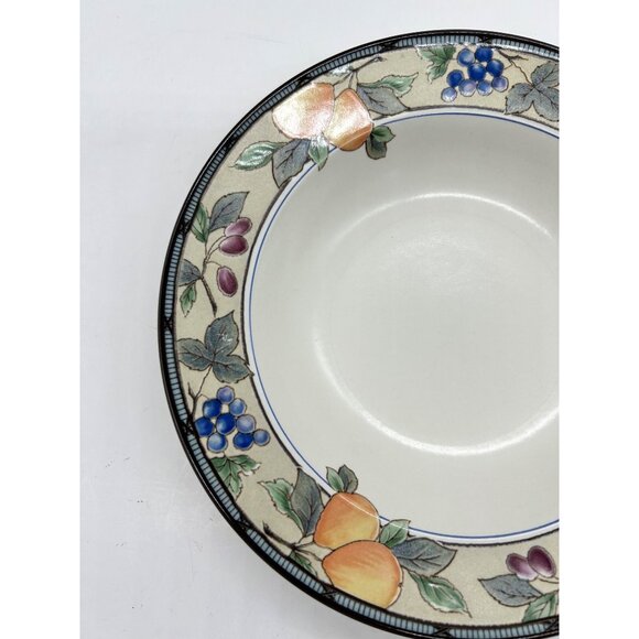 Mikasa Intaglio Garden Harvest Soup Bowl 9 3/8" CAC29 Pears Grapes - Picture 3 of 9